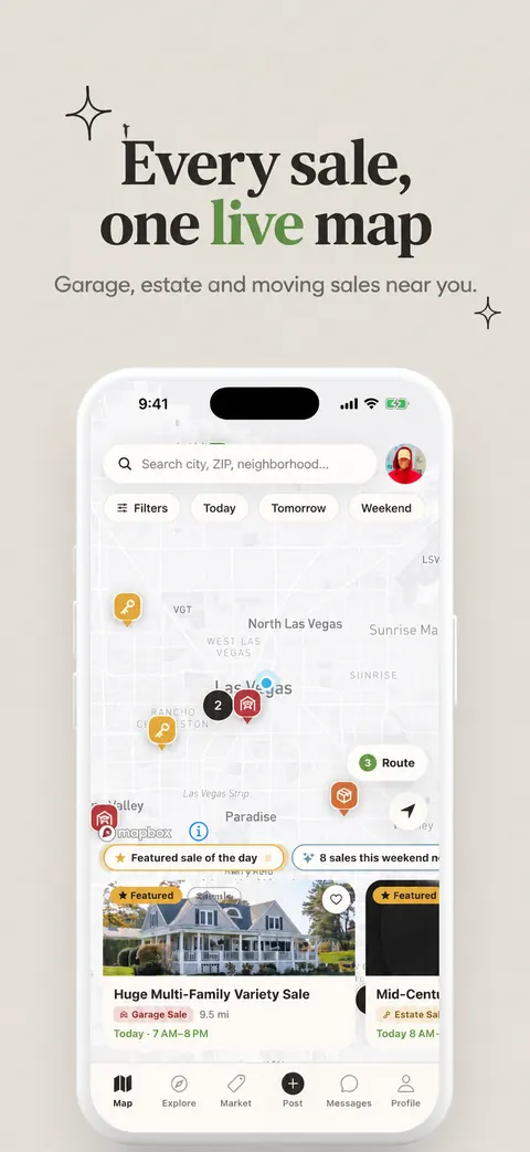 Trovee map screen