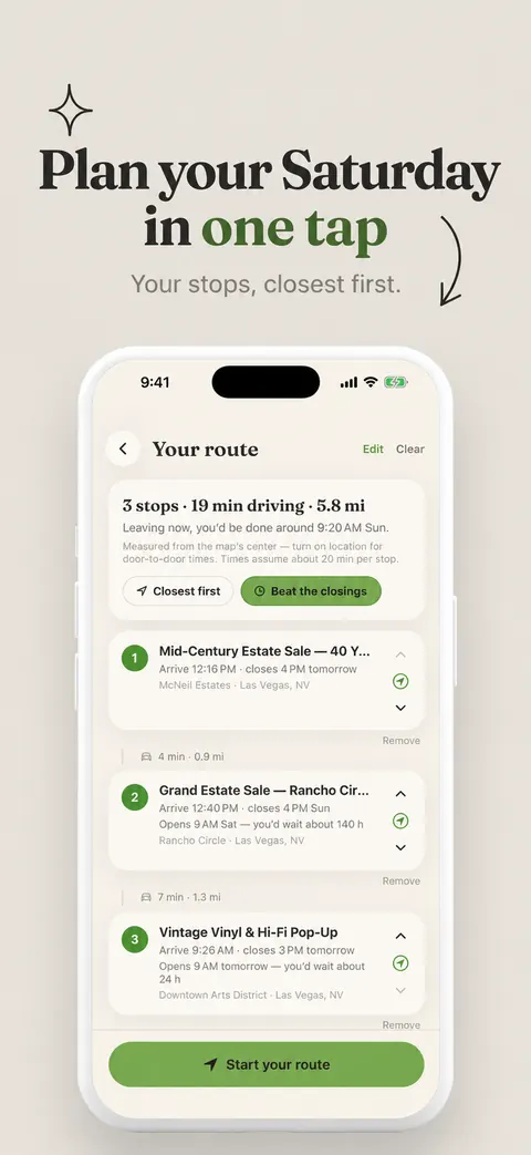 Trovee route planner